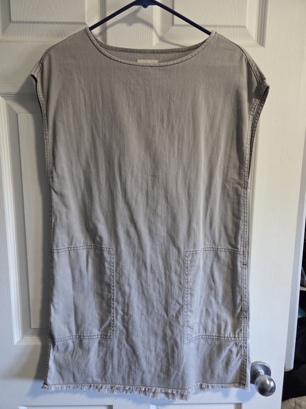 Wilfred Free light grey Mini Dress with Patch Pockets